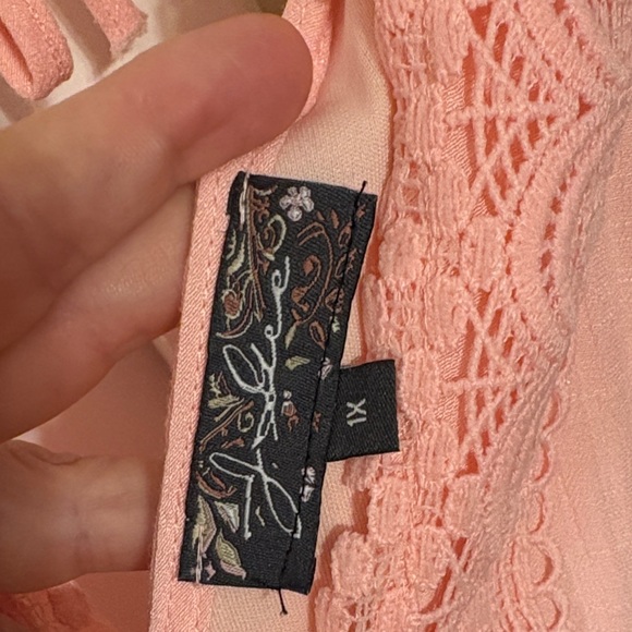 Elegant J Gee Pink/ peach Sleeveless Dress - Picture 7 of 7